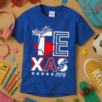 Cool Austin Texas Logo Kids T-Shirt thumb 3