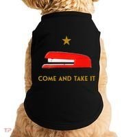 Come And Take It Red Stapler Novelty Retro Office Meme Doggie Tank thumb 0
