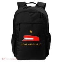Come And Take It Red Stapler Novelty Retro Office Meme Backpack thumb 0