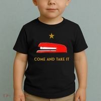 Come And Take It Red Stapler Novelty Retro Office Meme Toddler T-Shirt thumb 2