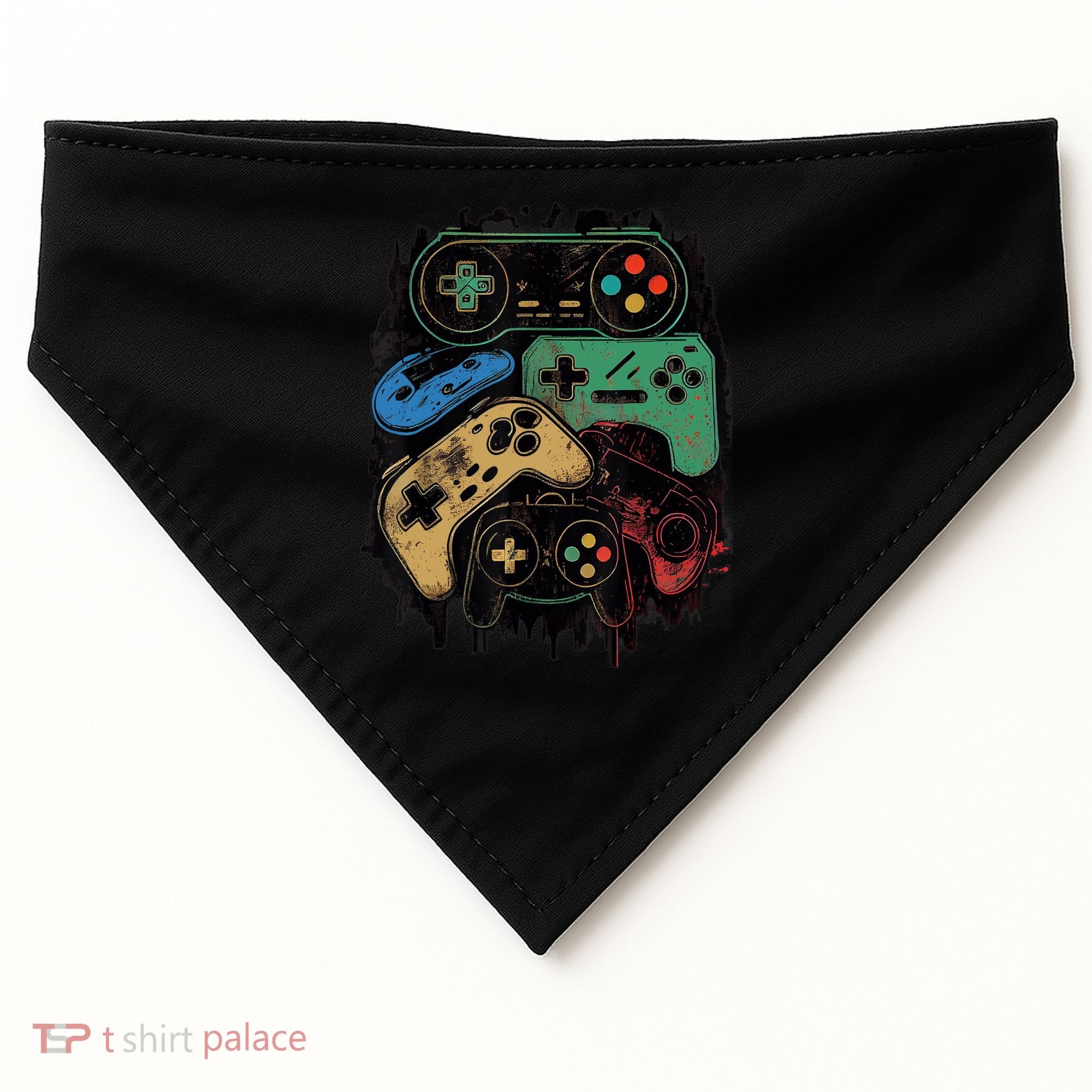 Control All The Things Video Game Controller Gamer Graphic USA-Made Doggie Bandana