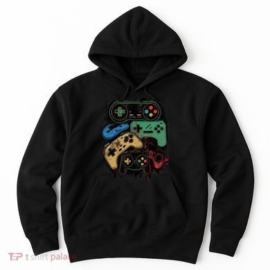 Control All The Things Video Game Controller Gamer Graphic Hoodie