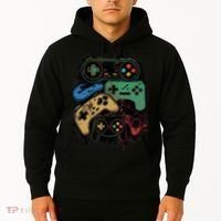 Control All The Things Video Game Controller Gamer Graphic Hoodie thumb 2