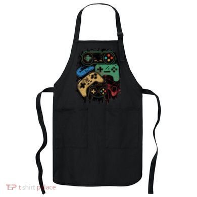 Control All The Things Video Game Controller Gamer Graphic Apron