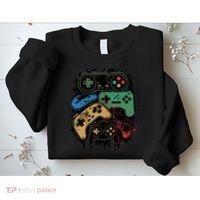 Control All The Things Video Game Controller Gamer Graphic Sweatshirt thumb 2