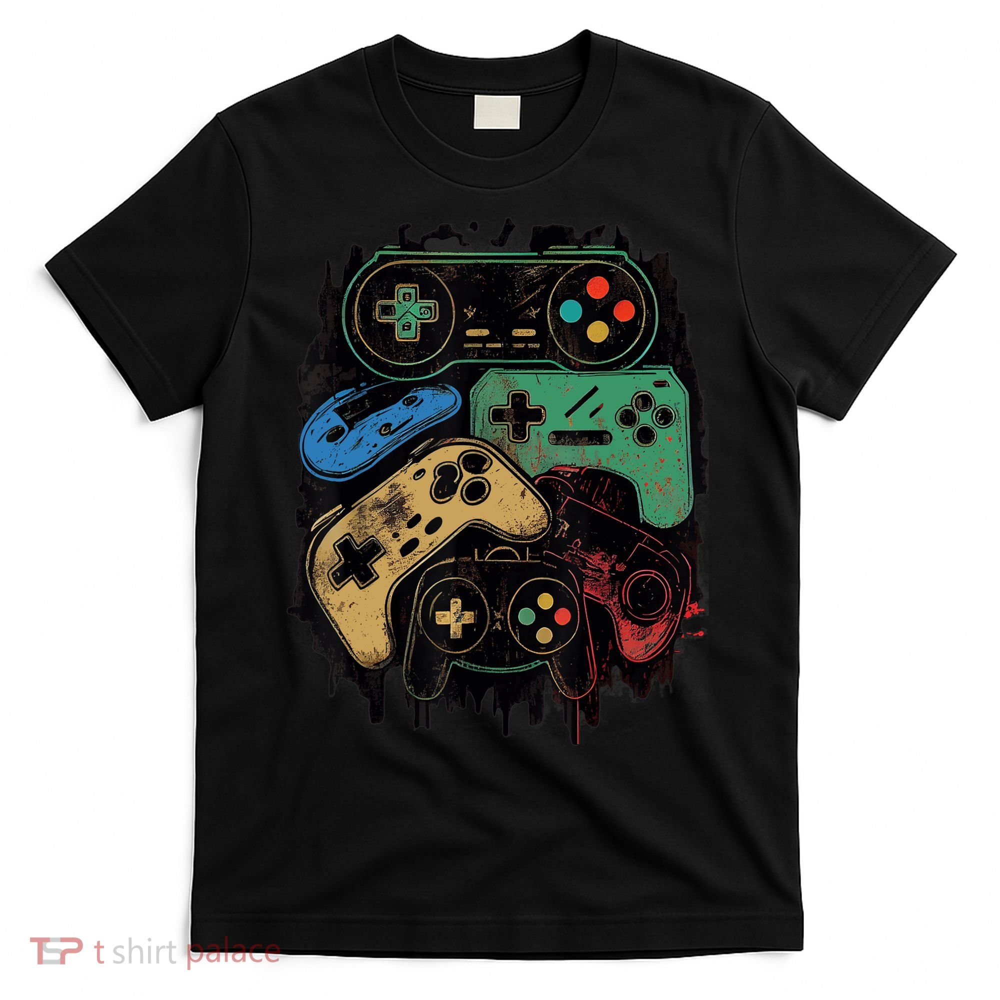 Control All The Things Video Game Controller Gamer Graphic T-Shirt