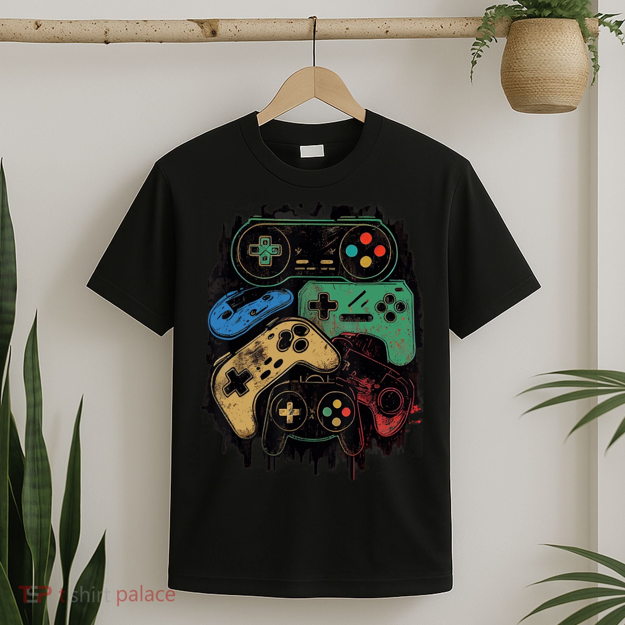 Control All The Things Video Game Controller Gamer Graphic T-Shirt