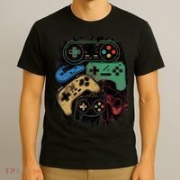 Control All The Things Video Game Controller Gamer Graphic T-Shirt thumb 3