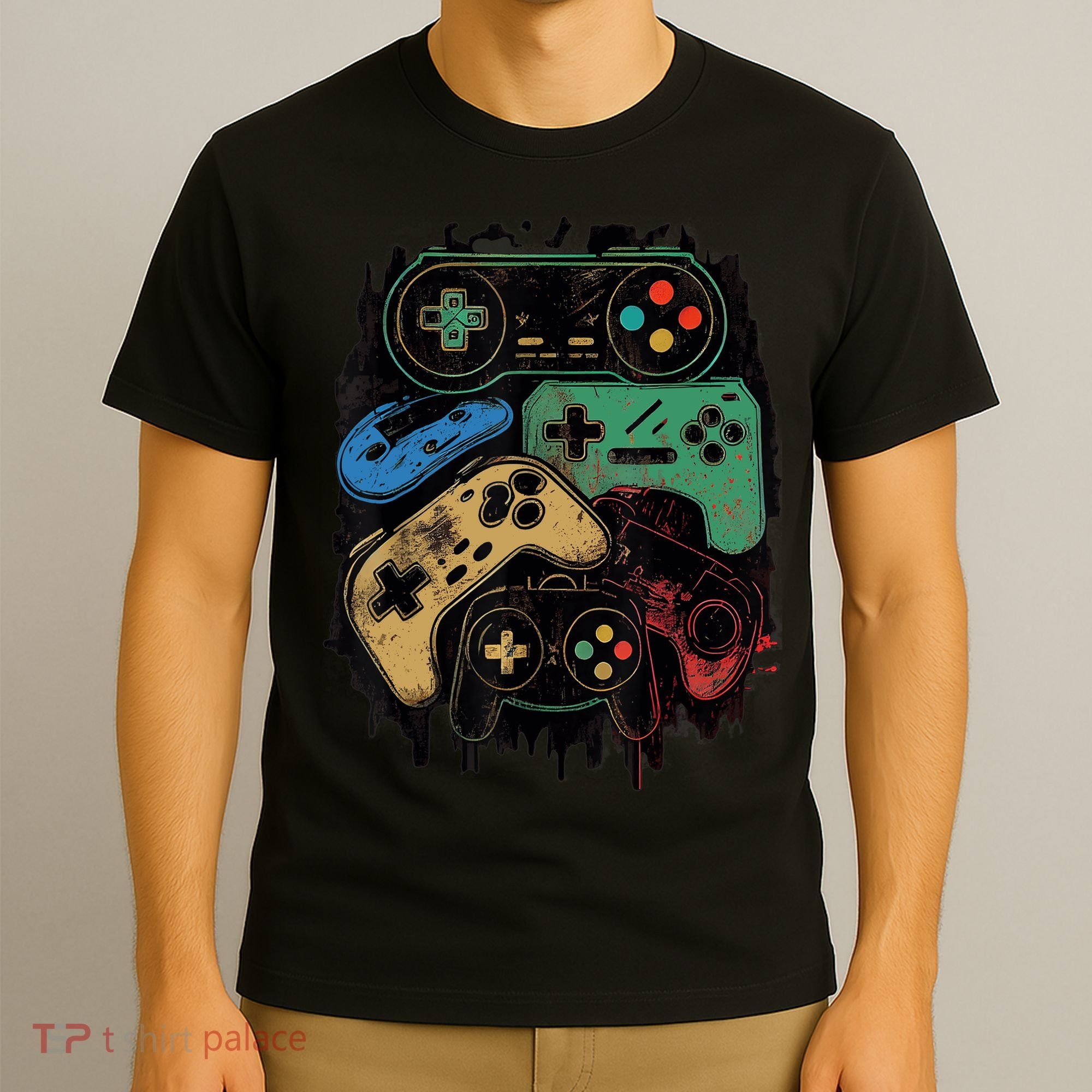 Control All The Things Video Game Controller Gamer Graphic T-Shirt