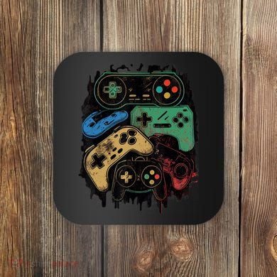 Control All The Things Video Game Controller Gamer Graphic Coaster