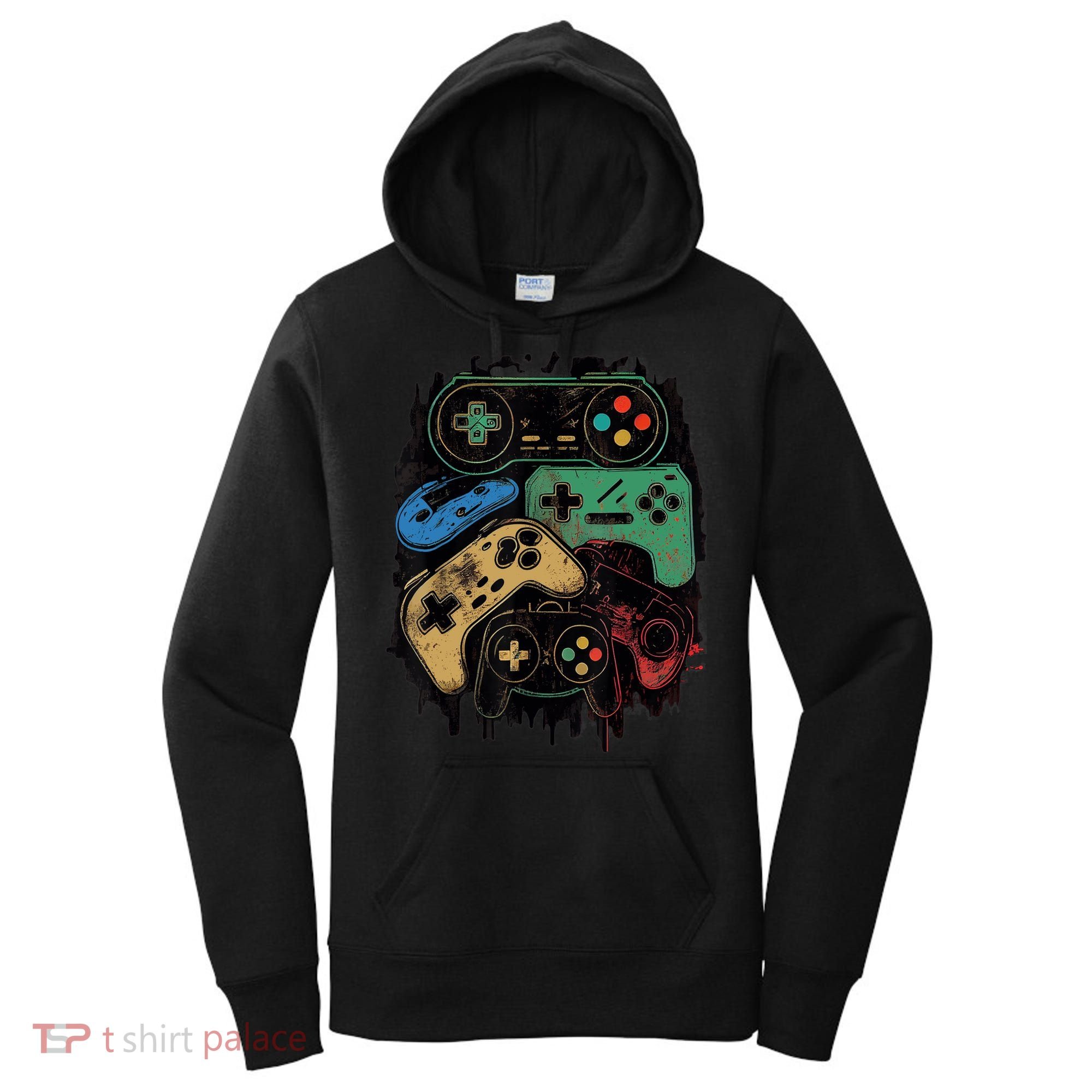 Control All The Things Video Game Controller Gamer Graphic Women's Hoodie