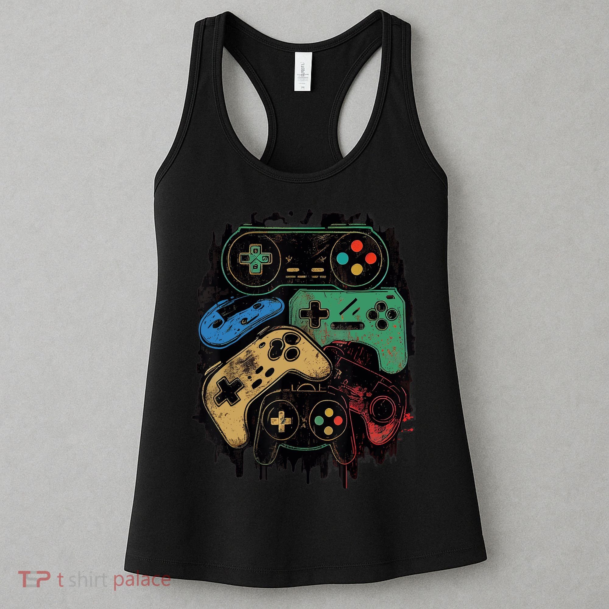 Control All The Things Video Game Controller Gamer Graphic Women's Tank Top
