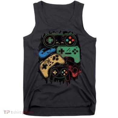Control All The Things Video Game Controller Gamer Graphic Tank Top