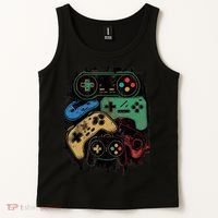 Control All The Things Video Game Controller Gamer Graphic Tank Top thumb 2