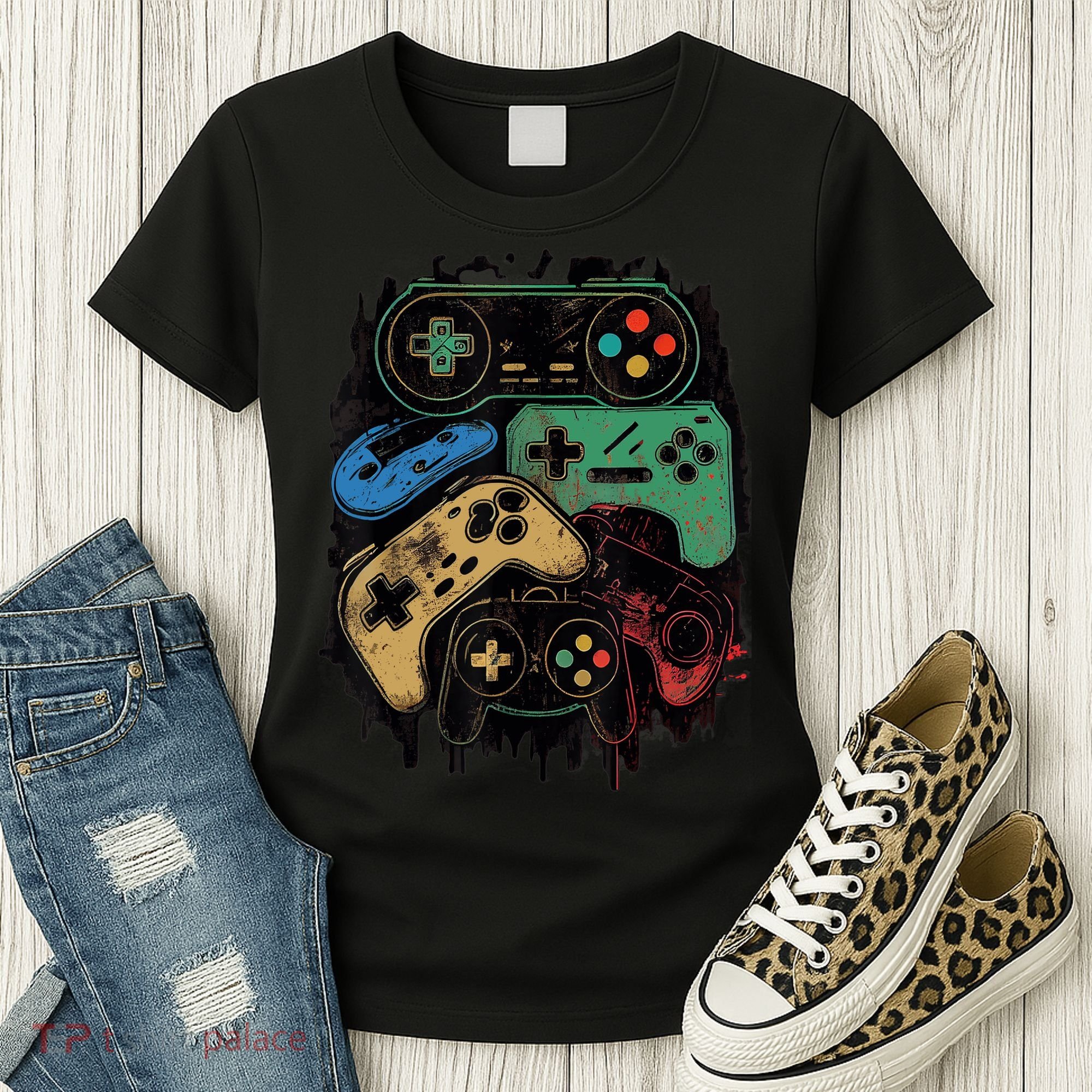 Control All The Things Video Game Controller Gamer Graphic Women's T-Shirt