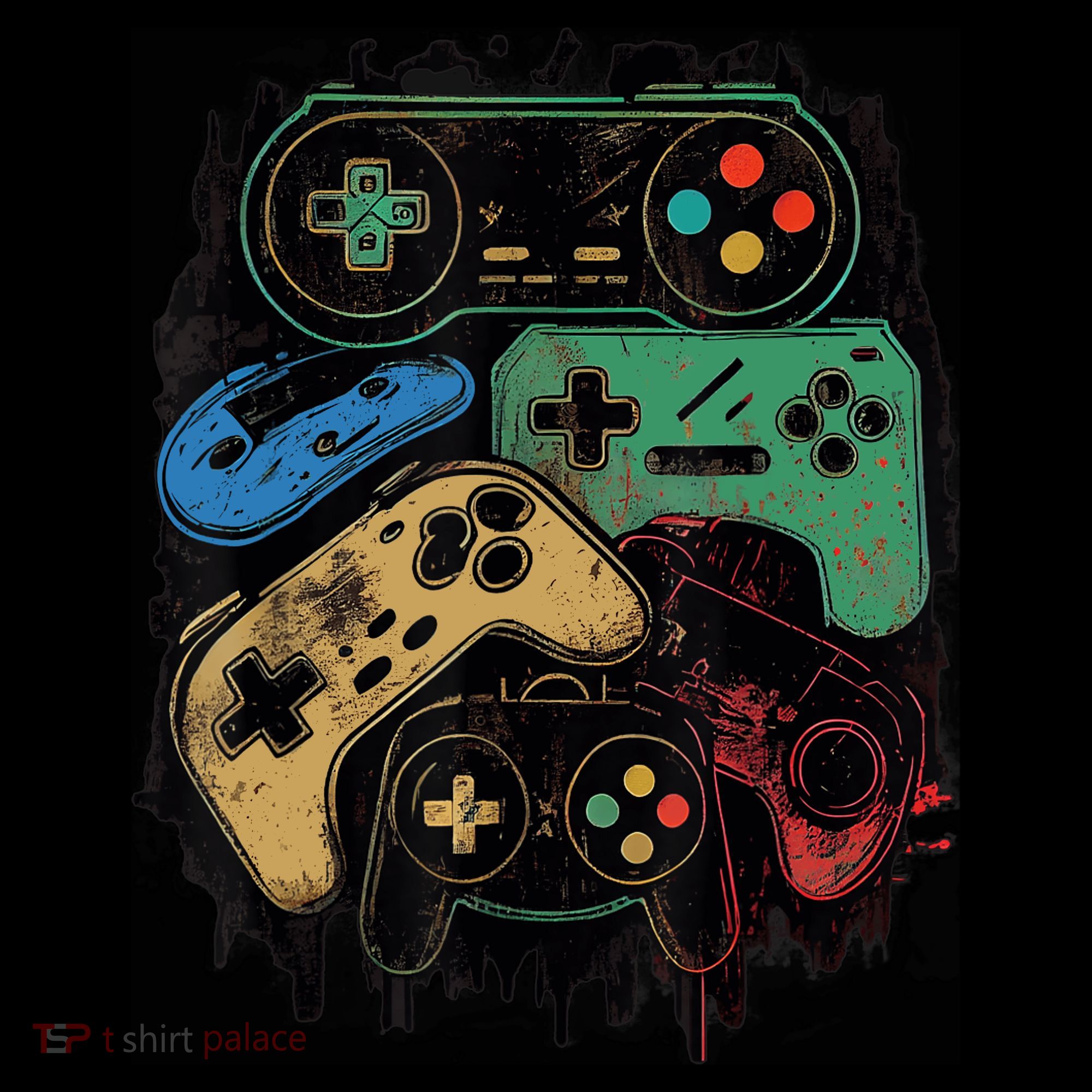 Control All The Things Video Game Controller Gamer Graphic Women's T-Shirt