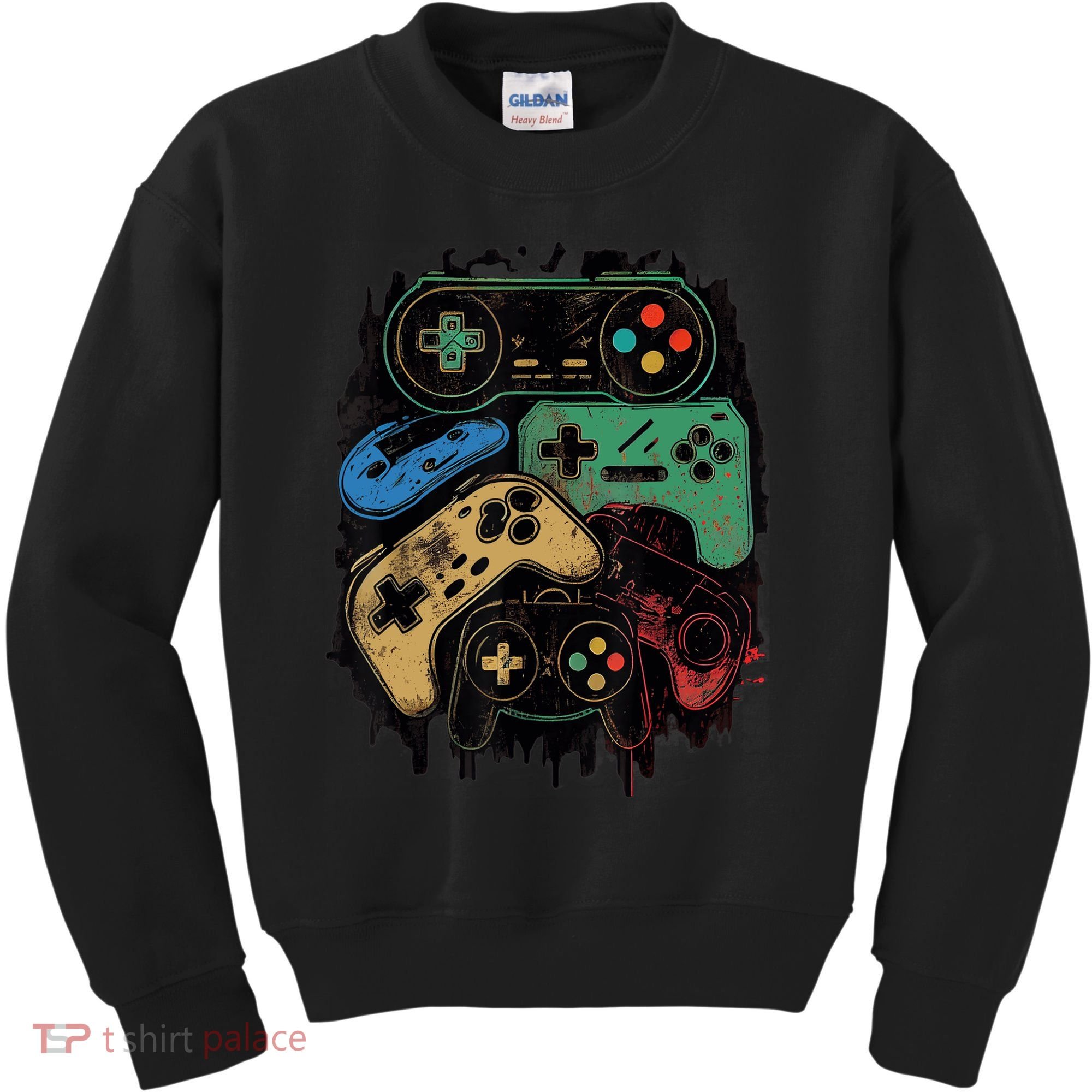 Control All The Things Video Game Controller Gamer Graphic Kids Sweatshirt
