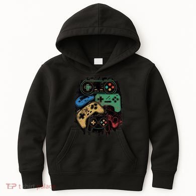 Control All The Things Video Game Controller Gamer Graphic Kids Hoodie