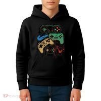 Control All The Things Video Game Controller Gamer Graphic Kids Hoodie thumb 4