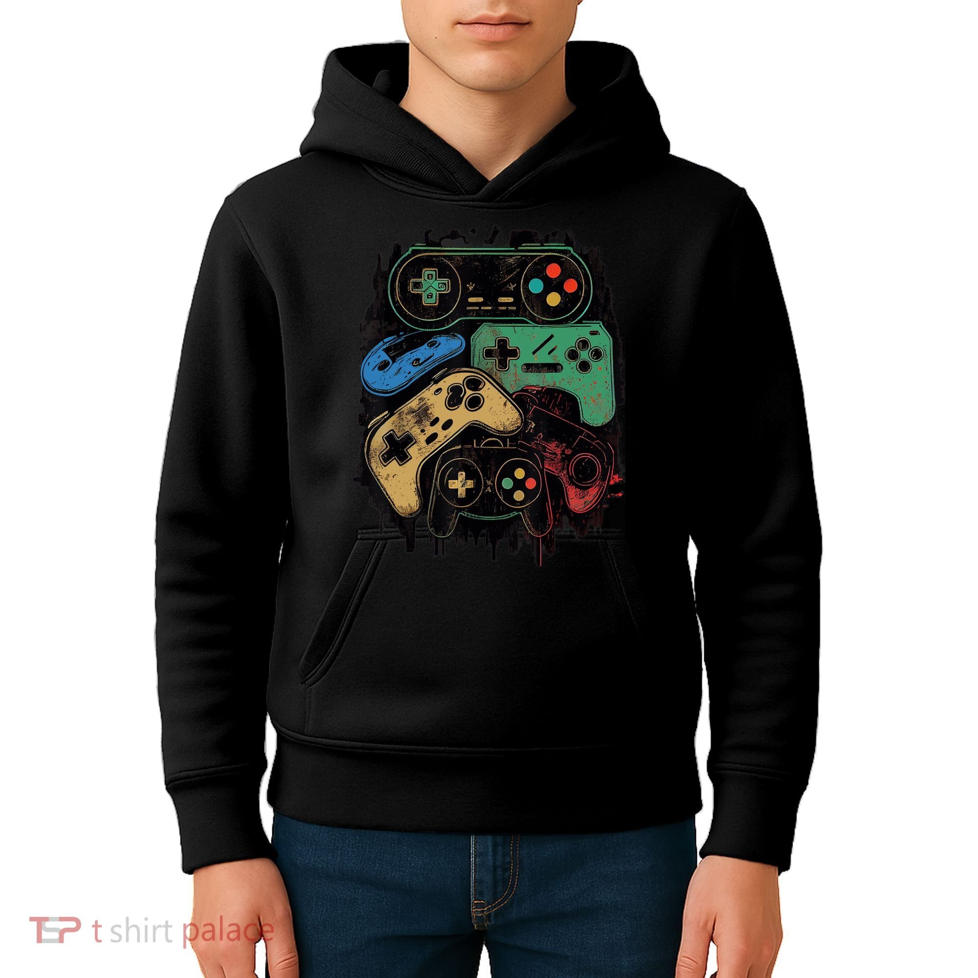 Control All The Things Video Game Controller Gamer Graphic Kids Hoodie