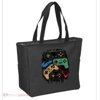 Control All The Things Video Game Controller Gamer Graphic Tote Bag thumb 2