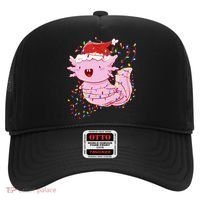 Cute Axolotl Tangled In Christmas Lights Santa Hat Hat thumb 0