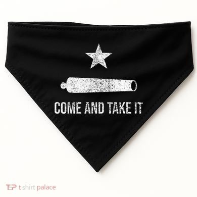 COME AND TAKE IT FLAG TEXAS PRIDE GONZALES CANNON USA-Made Doggie Bandana