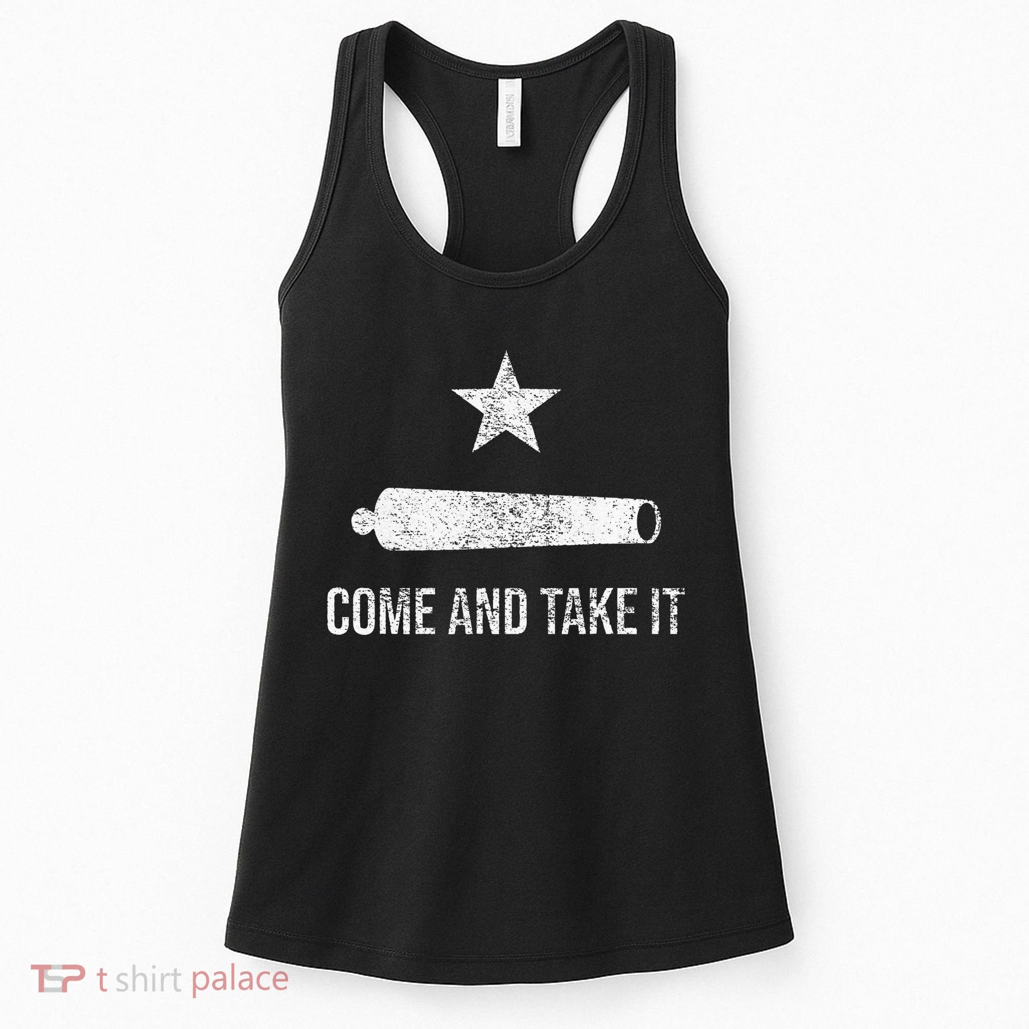 COME AND TAKE IT FLAG TEXAS PRIDE GONZALES CANNON Women's Tank Top