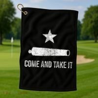 COME AND TAKE IT FLAG TEXAS PRIDE GONZALES CANNON Golf Towel thumb 1