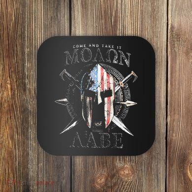 Come And Take It Molon Labe 2nd Amendment Coaster