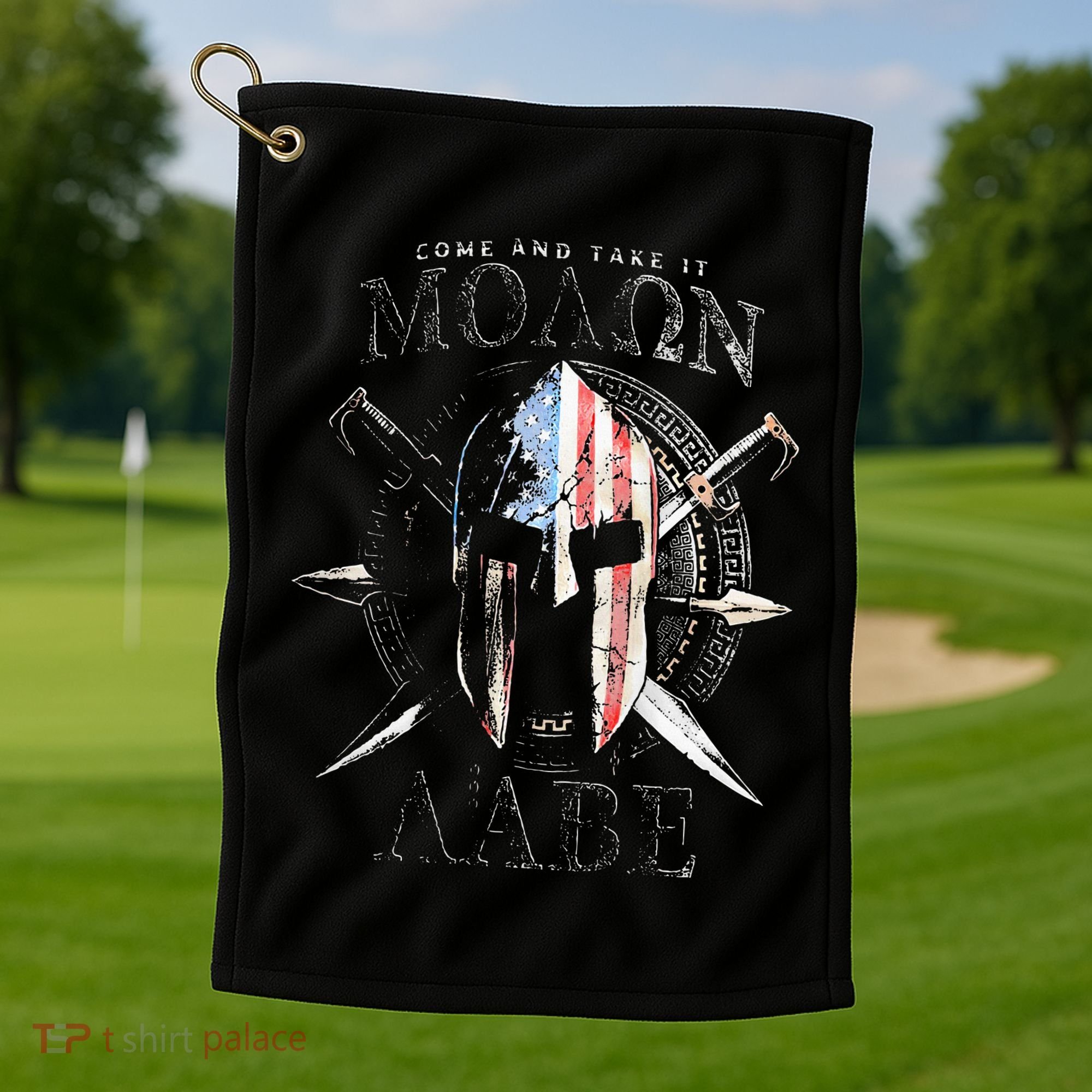 Come And Take It Molon Labe 2nd Amendment Golf Towel