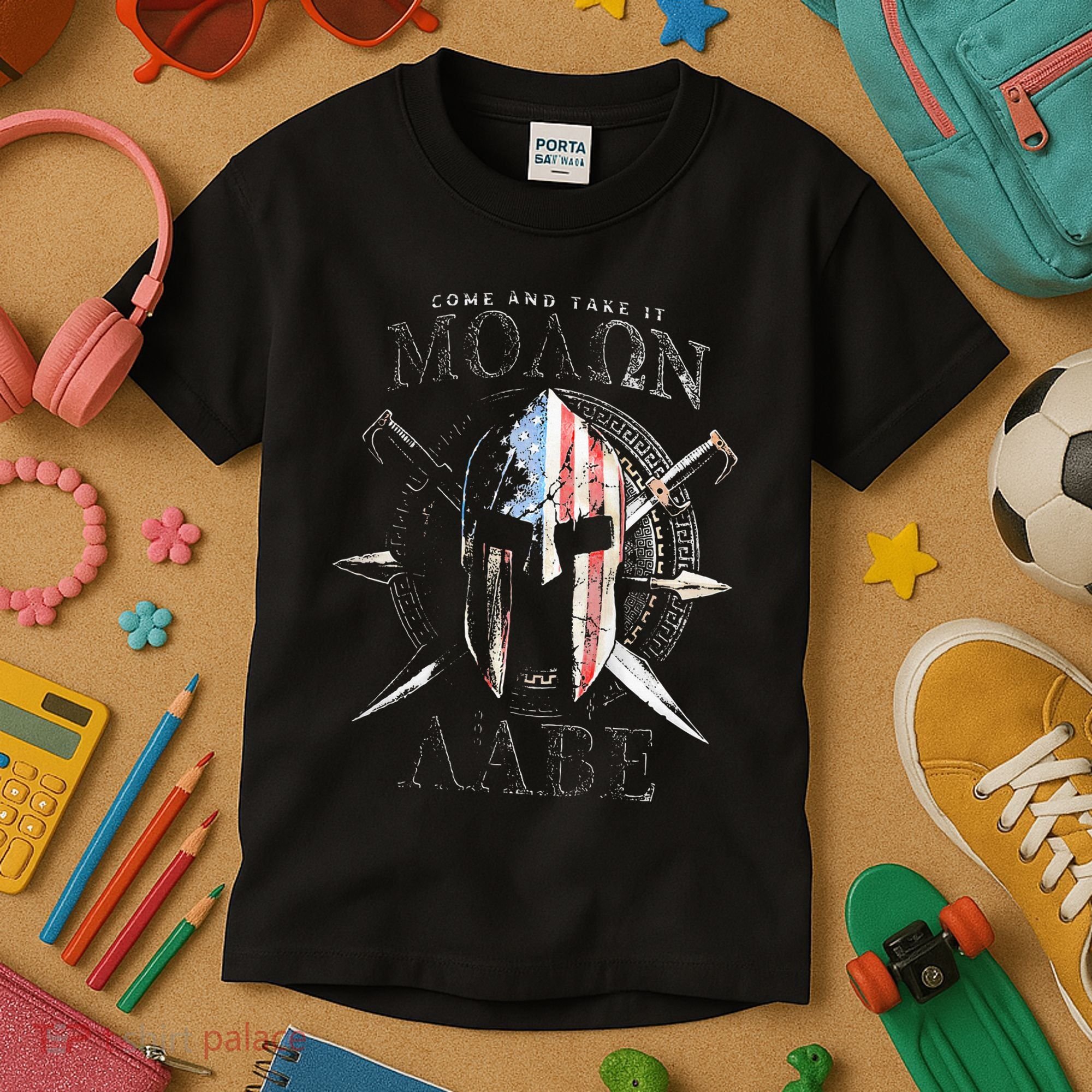 Come And Take It Molon Labe 2nd Amendment Kids T-Shirt