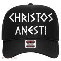 Christos Anesti Tsougrisma Red Egg Funny Greek Easter Hat thumb 0