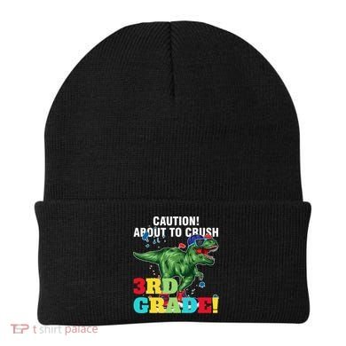Caution! About To Crush 3Rd Grade! Graduate Funny Gift Beanie