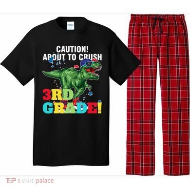 Caution! About To Crush 3Rd Grade! Graduate Funny Gift Pajama Set