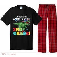 Caution! About To Crush 3Rd Grade! Graduate Funny Gift Pajama Set thumb 0