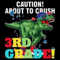 Caution! About To Crush 3Rd Grade! Graduate Funny Gift Women's Hoodie thumb 2
