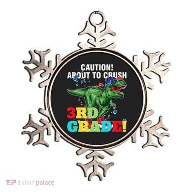 Caution! About To Crush 3Rd Grade! Graduate Funny Gift Ornament