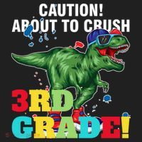 Caution! About To Crush 3Rd Grade! Graduate Funny Gift Hat thumb 2
