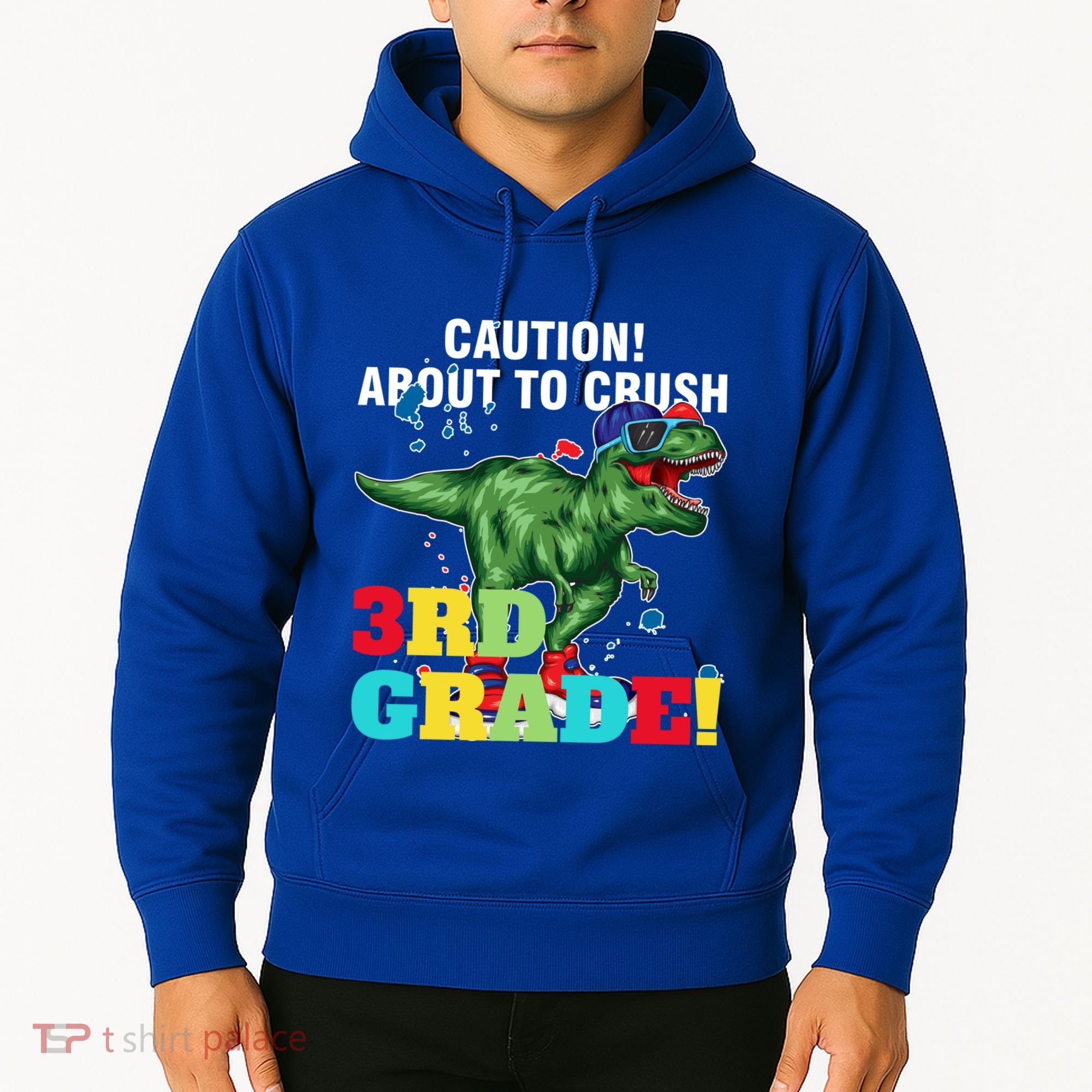 Caution! About To Crush 3Rd Grade! Graduate Funny Gift Hoodie
