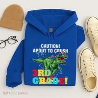 Caution! About To Crush 3Rd Grade! Graduate Funny Gift Hoodie thumb 4