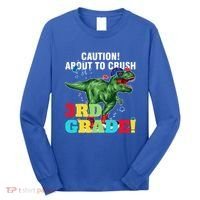 Caution! About To Crush 3Rd Grade! Graduate Funny Gift Long Sleeve Shirt thumb 0
