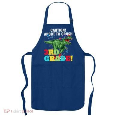 Caution! About To Crush 3Rd Grade! Graduate Funny Gift Apron