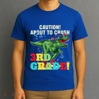 Caution! About To Crush 3Rd Grade! Graduate Funny Gift T-Shirt thumb 3
