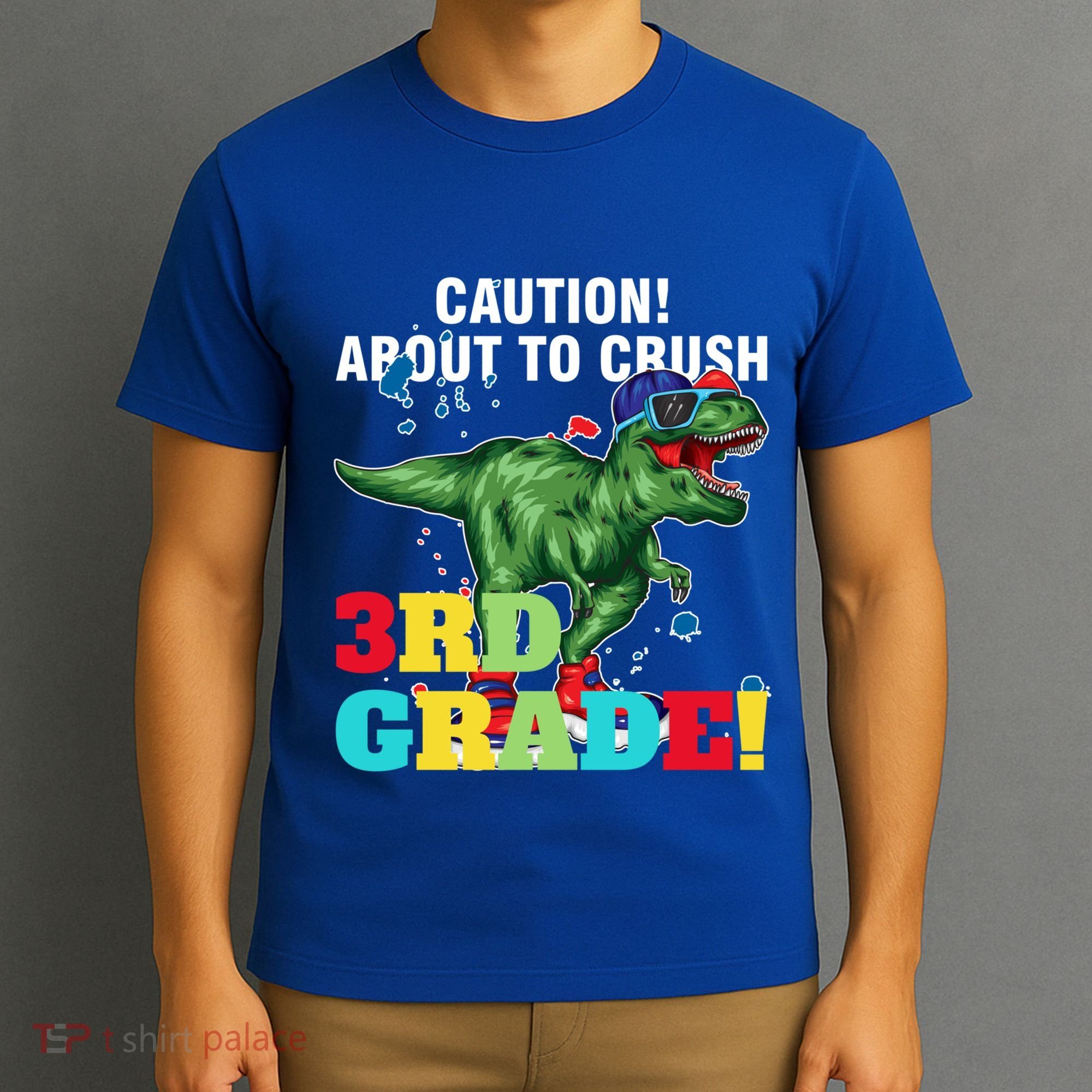 Caution! About To Crush 3Rd Grade! Graduate Funny Gift T-Shirt