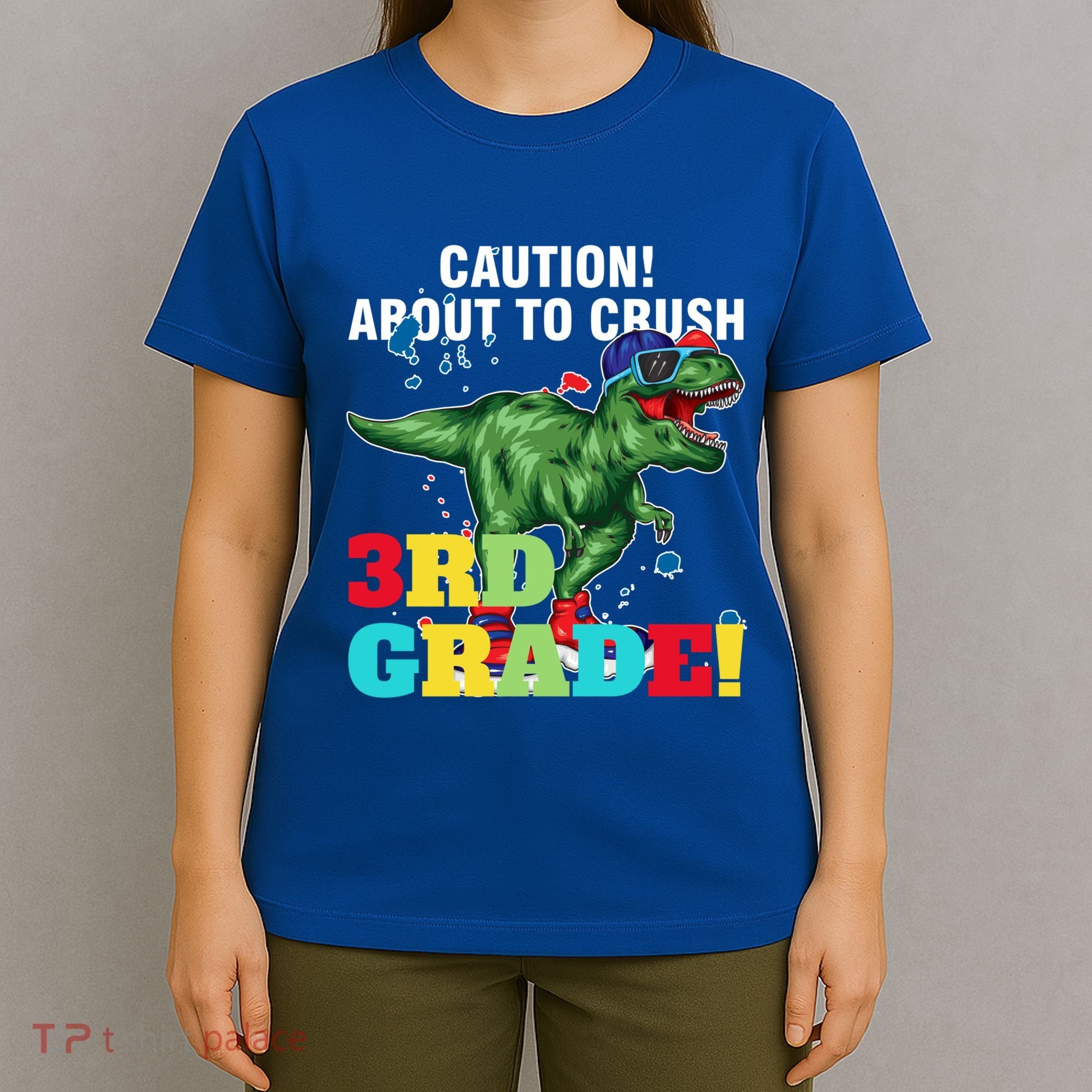 Caution! About To Crush 3Rd Grade! Graduate Funny Gift T-Shirt