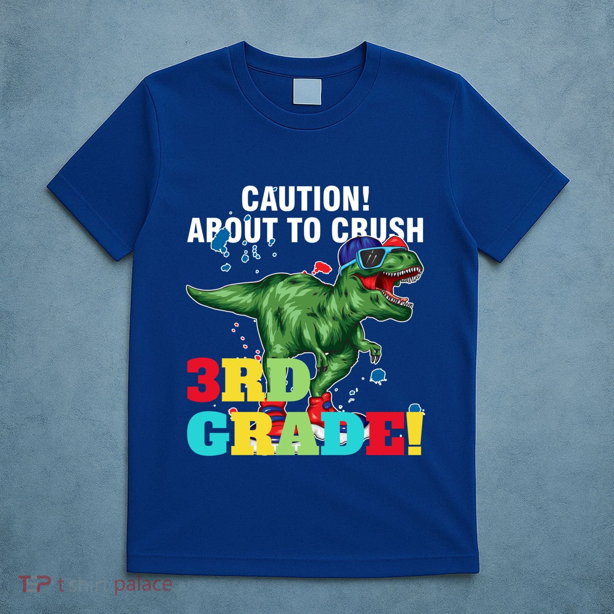 Caution! About To Crush 3Rd Grade! Graduate Funny Gift T-Shirt