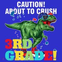 Caution! About To Crush 3Rd Grade! Graduate Funny Gift Coaster thumb 2