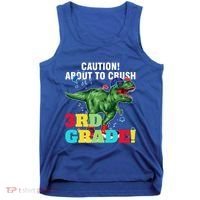Caution! About To Crush 3Rd Grade! Graduate Funny Gift Tank Top thumb 0