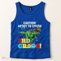 Caution! About To Crush 3Rd Grade! Graduate Funny Gift Tank Top thumb 2